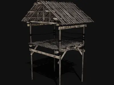 HARBOR HARBOUR PIER CONSTRUCTION DOCKS BRIDGE PORT AAA BUILDER Low-poly 3D model