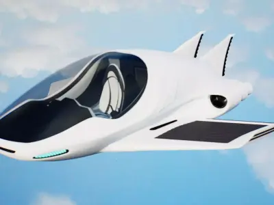 Futuristic Car Consept High Quality Rigged 3D Low-poly 3D model