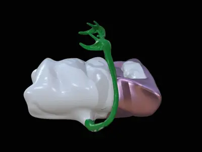 Monster Bed with arms 3D model