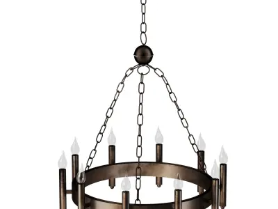 Chandelier Hanging Favourite Low-poly 3D model