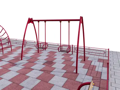 Playground 3D Model I Sandbox - Slides I V-Ray And Corona  3D model
