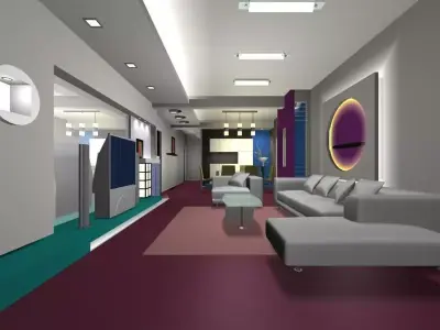 Living Room 3D model