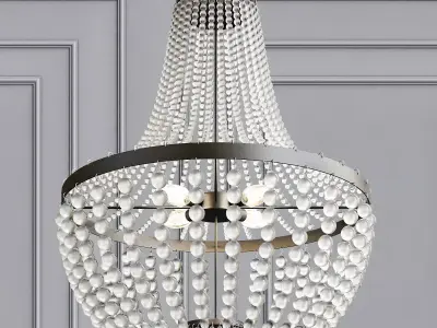 6 Light Chandelier 3D model
