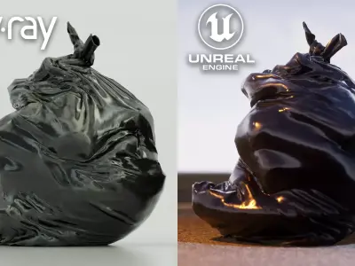Realistic Low Poly Trash Bag Low-poly 3D model