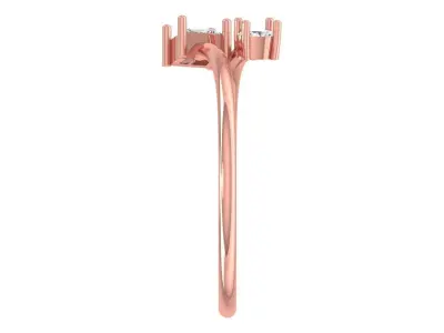 Women Light Weight Band Ring 3D print model 9