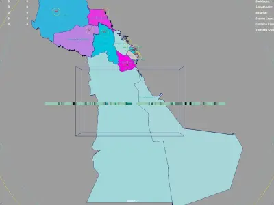 Eastern Province  Saudi Arabia map region geography political 3D model