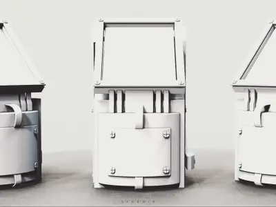 Sci-Fi Monitor 3D Model 3D model