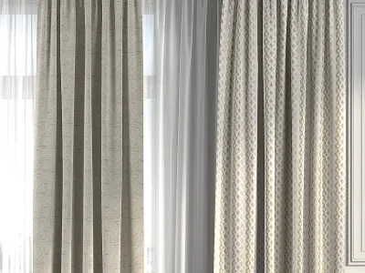 Curtain Set 252 3D model