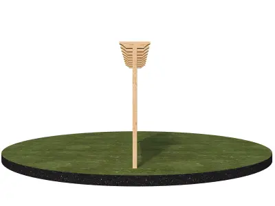 Wooden fence 3D model