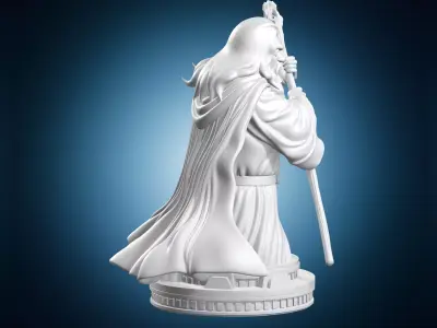 Gandalf The Lord Of The Rings Bust 3D print model