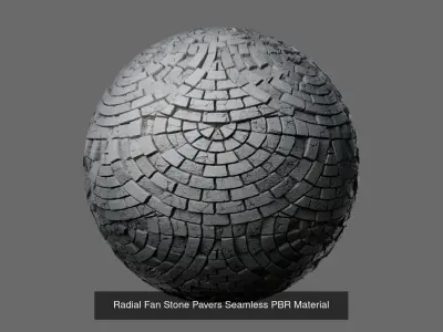 Stone Paver Patterns Seamless PBR Materials Texture
