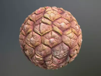 Material Skin Monster 28 Seamless PBR Texture Texture