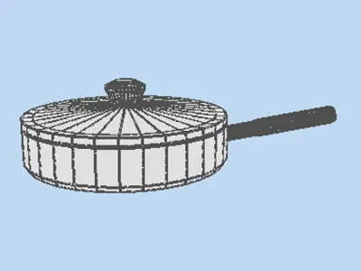 Cookware - Saucepans 3D model