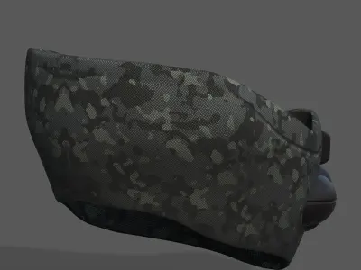 Gas mask respirator scifi futuristic 3d  Low-poly 3D model