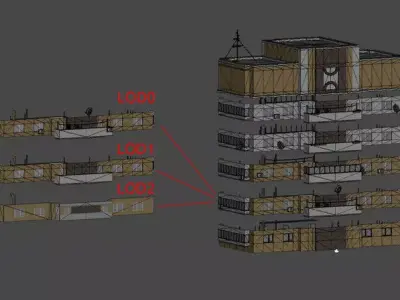 Building Constructor Low-poly 3D model