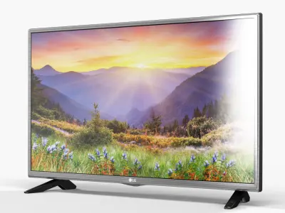 LG 32LH513U LED TV Low-poly 3D model