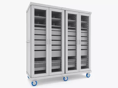 Medical - Supply Carts 4  3D model