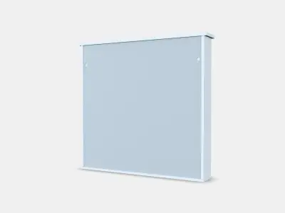 HEMNES mirror cabinet 2 doors Low-poly 3D model