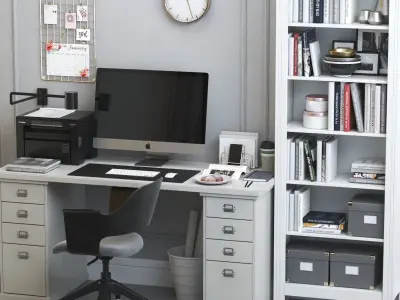 Office workplace 10 3D model