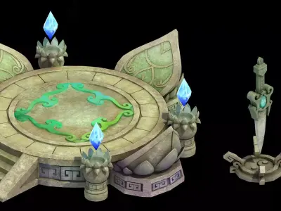Gang - Decorative Altar 03 3D model