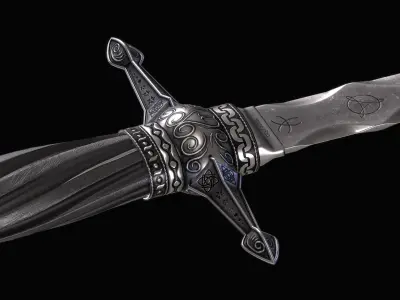 Medieval Dagger - GameReady Model - Unity Low-poly 3D model