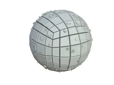 Sci Fi Object No 3696 Low Poly Low-poly 3D model