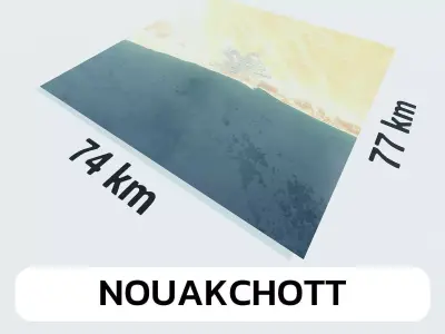 Nouakchott Mauritania City Landscape 3D Model 3D model