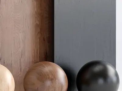 Wood 19 With 3 Materials Texture