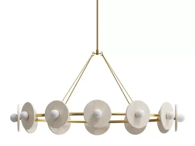  Dahlia LED Chandelier 3D model
