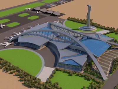 0023 - Architecture Airport - 2021 - 05 3D model