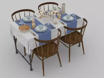 Breakfast Table 3D model