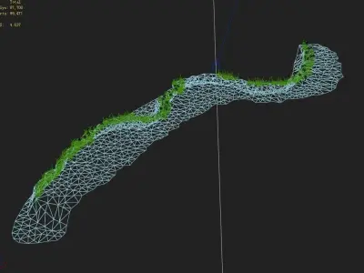 Explore the mountains - hillside - mountain road 3 3D model