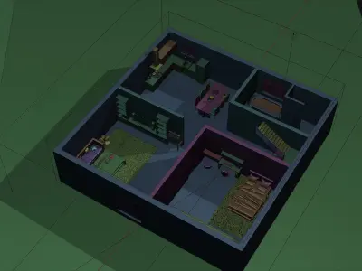 3D Floor Plan  Free 3D model