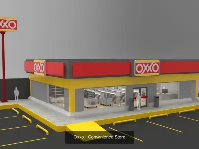 Convenience Stores 3D Model Pack