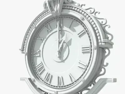 Street Clock 3D model