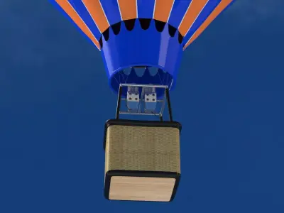 Hot Air Balloon 02 3D model
