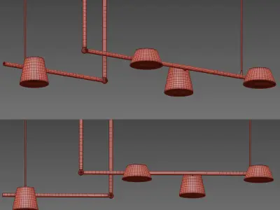 Linear luminaires With Led  Collection 3D model