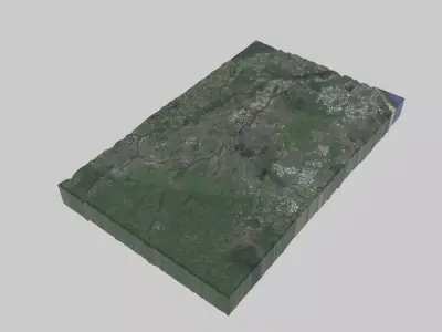 Rotterdam City Low-poly 3D model