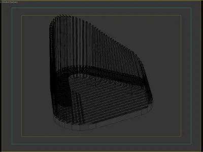 Wooden Privacy Pods for Relaxation in Public Spaces 3D model