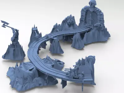 Quest for Power Grand Ruins  3D model