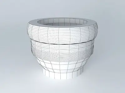 Macetero PLASTIC vase 3D model