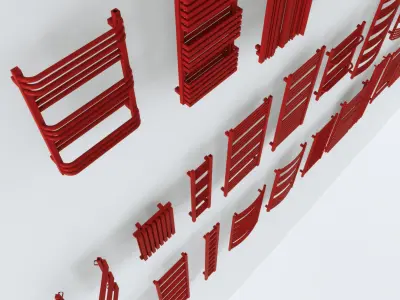 Heaters pack Free 3D model