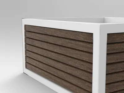 Plant Pot Low-poly 3D model