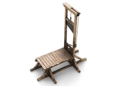 Guillotine for Execution 3D model