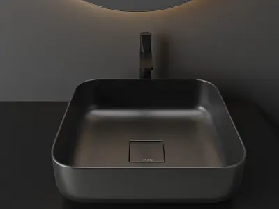 bathroom furniture set 43 3D model