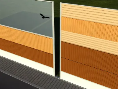 Noise barrier big 3D model