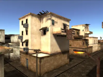 Arabic City  Low-poly 3D model