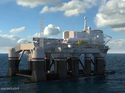  Floating Launch Platform Odyssey Rigged 