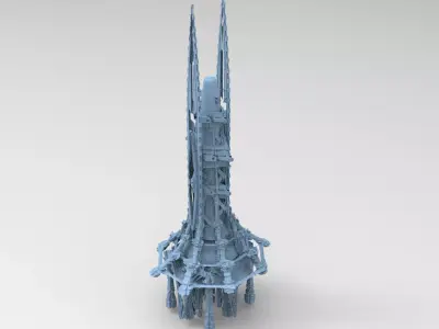 Skeleton turret tower  3D model