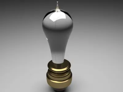 Thomas Edisons First Light Bulb 3D model